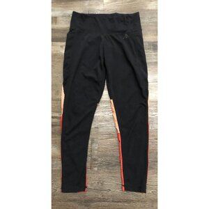 Adidas Womens Large Black & Pink Work Out Yoga Pants Leggings